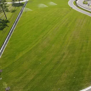 New sections framed by the cemetery and the Mississippi beyond